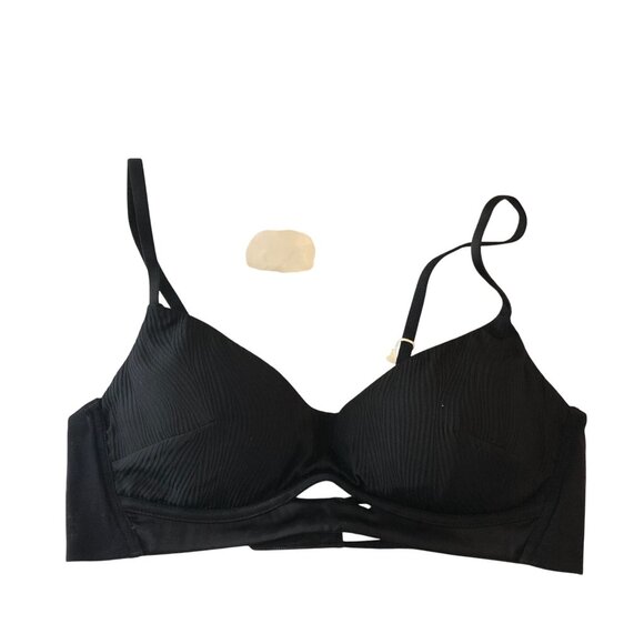 Neiwai Self Silk Bra Black S - Picture 1 of 5